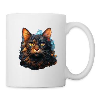 Katze - Tasse - Weiß - Rechts
