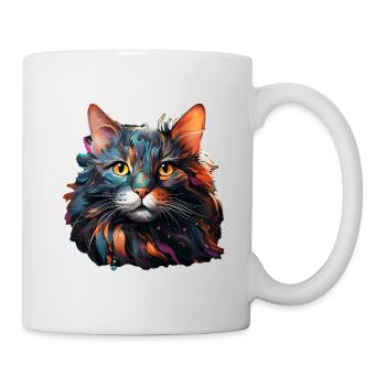 Katze - Tasse - Weiß - Rechts