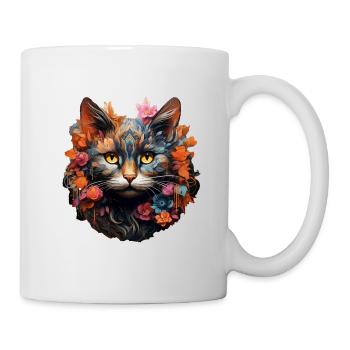 Katze - Tasse - Weiß - Rechts
