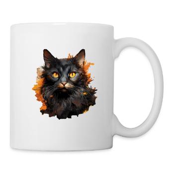Katze - Tasse - Weiß - Rechts