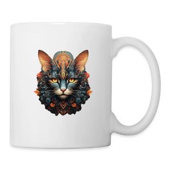 Katze - Tasse - Weiß - Rechts