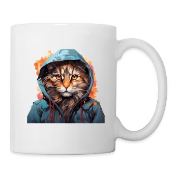 Katze - Tasse - Weiß - Rechts