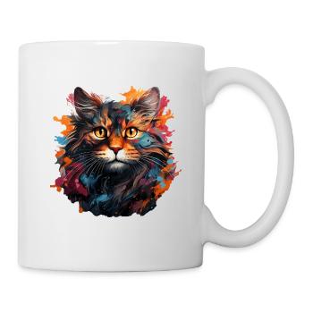 Katze - Tasse - Weiß - Rechts