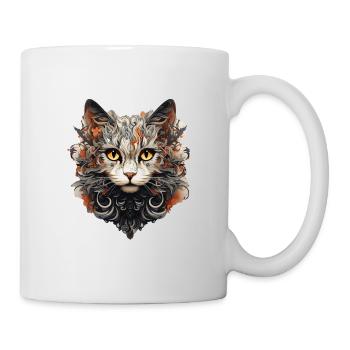 Katze - Tasse - Weiß - Rechts