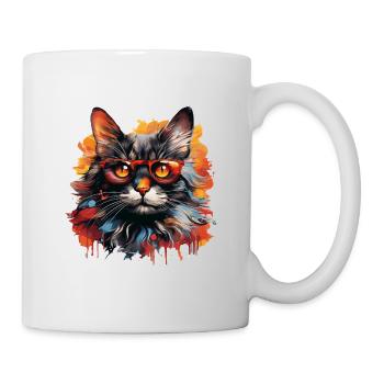 Katze - Tasse - Weiß - Rechts