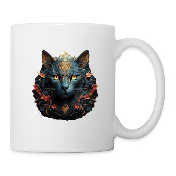 Katze - Tasse - Weiß - Rechts
