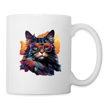Katze - Tasse - Weiß - Rechts