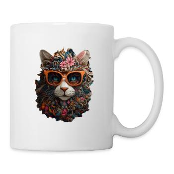 Katze - Tasse - Weiß - Rechts