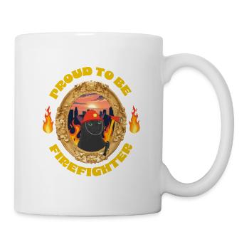 Proud to be Firefighter - Mug blanc - blanc - Droite