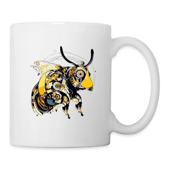 Die Greta-Biene - Tasse - Weiß - Rechts