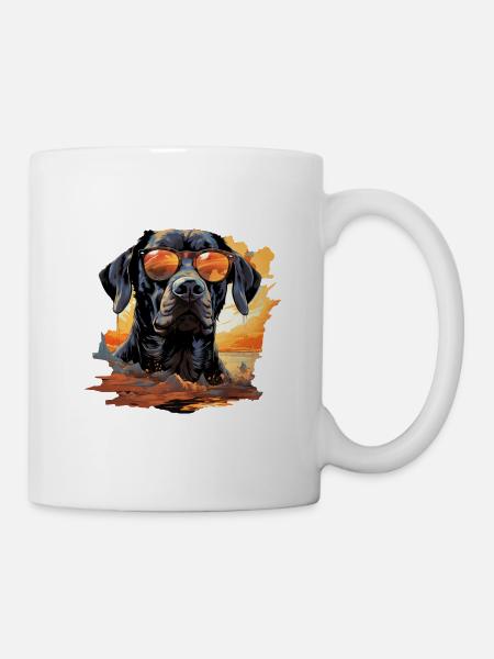 Hund - Tasse - Weiß