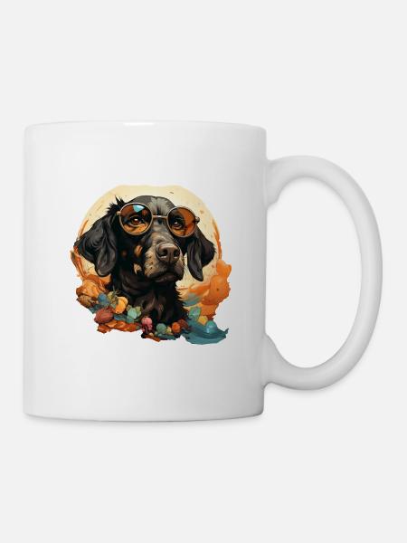 Hund - Tasse - Weiß