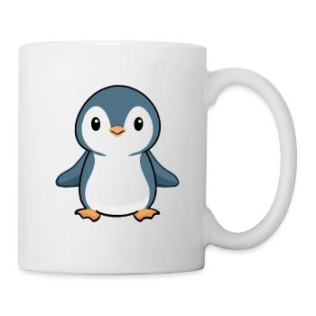 PINGUIN VOGEL ANTARKTIS SÜDPOL BABY EIS WATSCHELN - Tasse - Weiß - Rechts