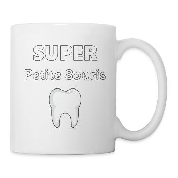 SUPER LITTLE MOUSE SAVING BABY TEETH - Mug - white - Right