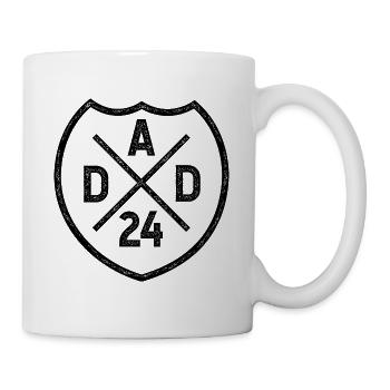Dad 24 Vater Baby Papa 2024 - Tasse - Weiß - Rechts