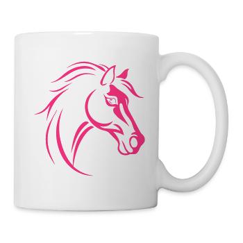 Cheval - Mug blanc - blanc - Droite