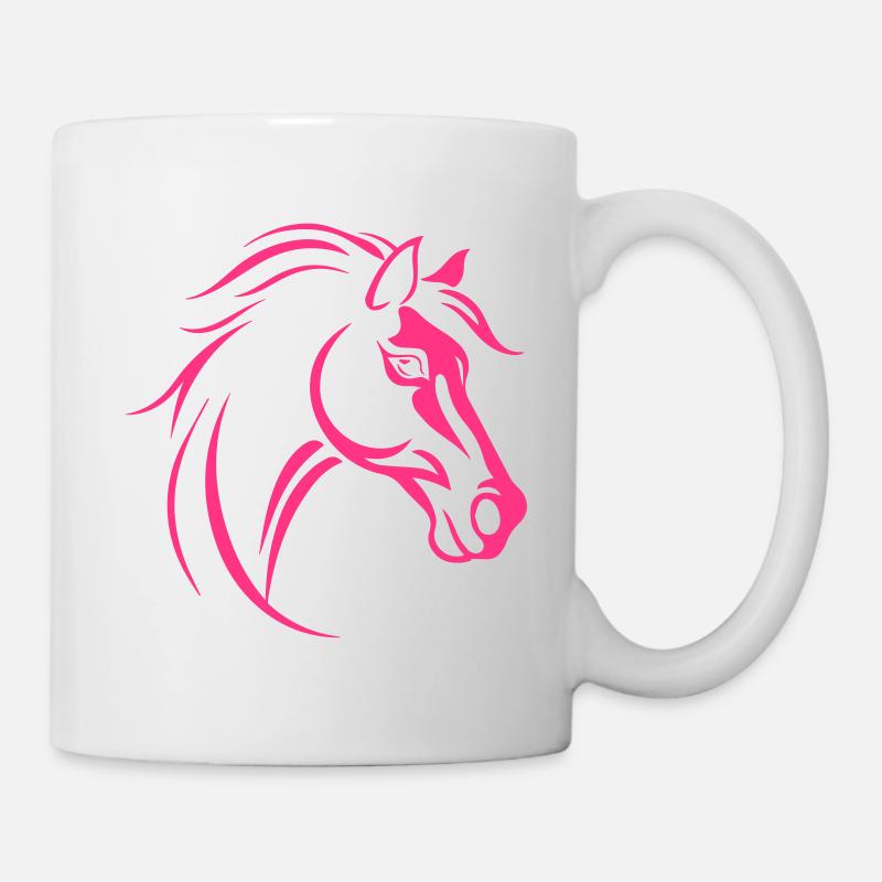 Pferd - Tasse - Weiß