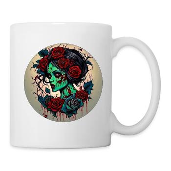 Zombie Girl - Tasse - Weiß - Rechts