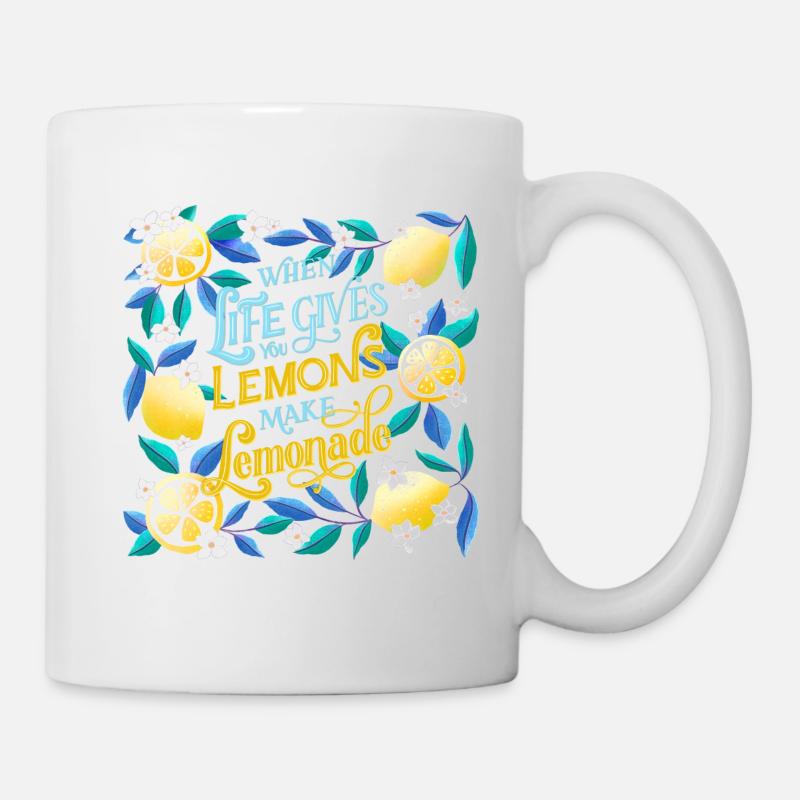 Quand la vie vous donne des citrons - Mug blanc - blanc