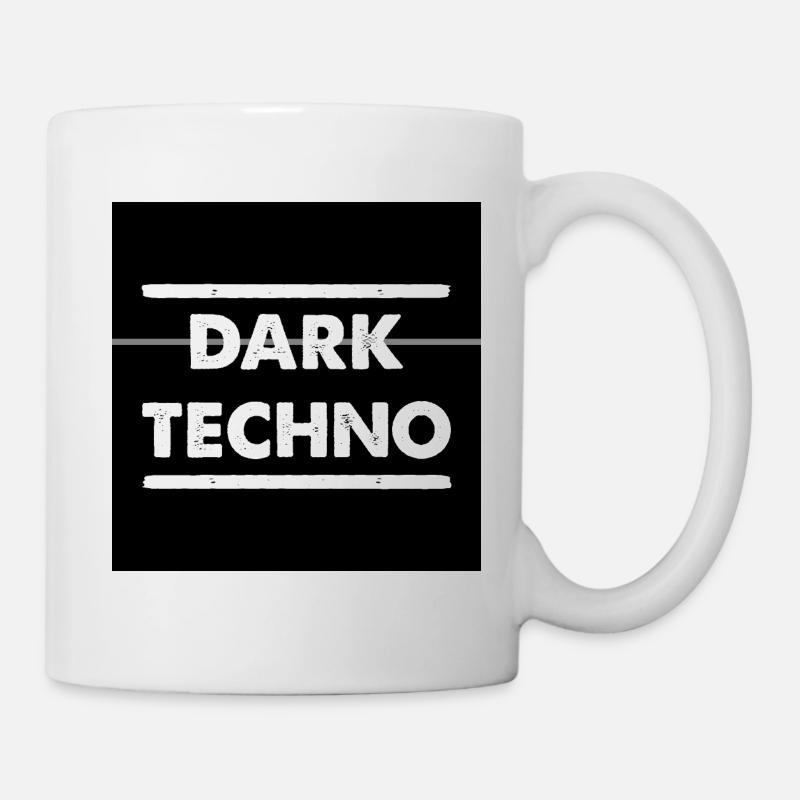 Dark Techno Vintage Style Hard Dark Acid - Tasse - Weiß