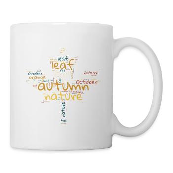 Leaf-shaped autumn - Mug - white - Right