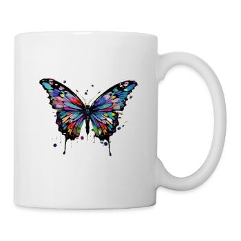 Exactly your thing - the blue butterfly - Mug - white - Right