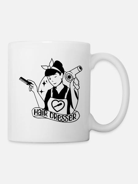 Hair dresser Friseur Haarstylist Geschenkidee - Tasse - Weiß