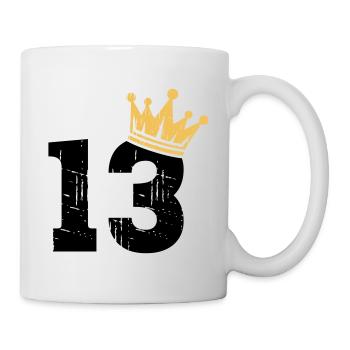 13 Crown 13th Birthday 13 Years - Mug - white - Right