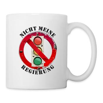 Ampel Nicht meine Regierung - Tasse - Weiß - Rechts