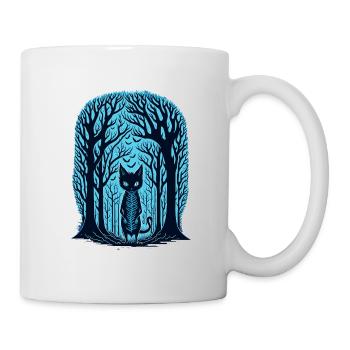 Waldkatze - Tasse - Weiß - Rechts