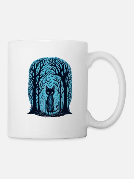 Chat forestier - Mug blanc - blanc