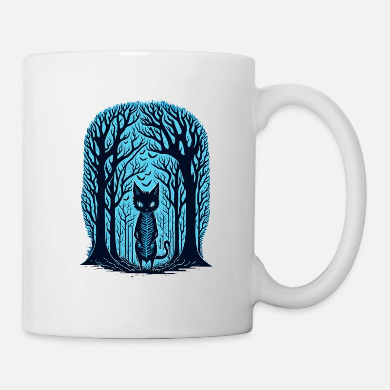 Chat forestier - Mug blanc - blanc