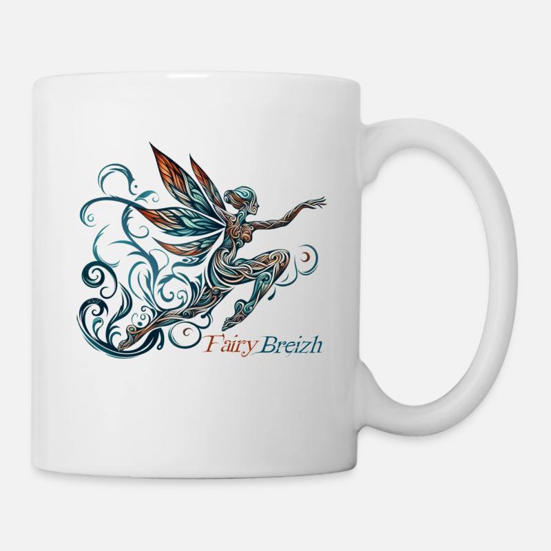 Die Fee, die sich dreht von FairyBreizh - Tasse - Weiß
