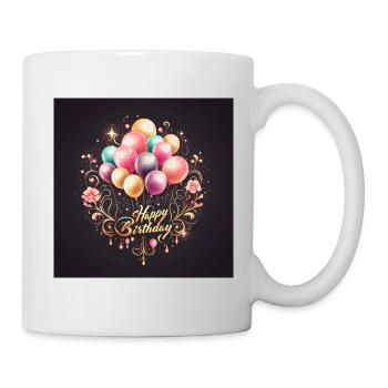 Bon anniversaire - Mug blanc - blanc - Droite