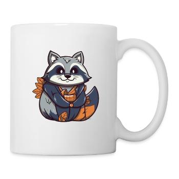 Raccoon - Kawaii Style - Mug - white - Right