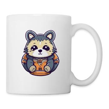 Raccoon - Kawaii Style - Mug - white - Right