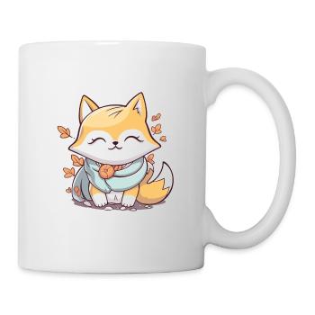 Fuchs - Kawaii Style - Tasse - Weiß - Rechts