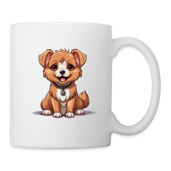 Chien - Style Kawaii - Mug blanc - blanc - Droite