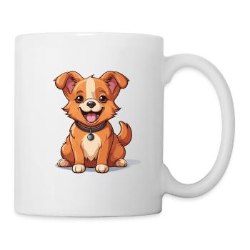 Hund - Kawaii Style - Tasse - Weiß - Rechts