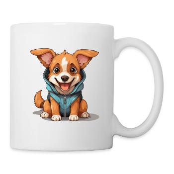 Hund - Kawaii Style - Tasse - Weiß - Rechts