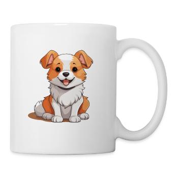 Chien - Style Kawaii - Mug blanc - blanc - Droite