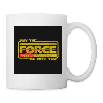 May the coffee be with you. - Mug - white - Right