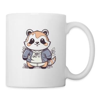 Raccoon - Kawaii Style - Mug - white - Right