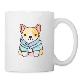 Chien - Style Kawaii - Mug blanc - blanc - Droite