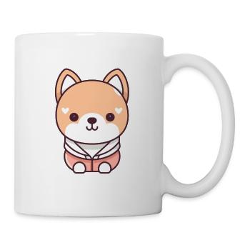 Hund - Kawaii Style - Tasse - Weiß - Rechts