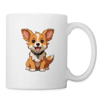 Chien - Style Kawaii - Mug blanc - blanc - Droite