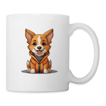Hund - Kawaii Style - Tasse - Weiß - Rechts