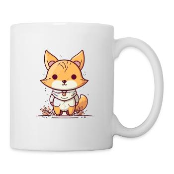 Fuchs - Kawaii Style - Tasse - Weiß - Rechts