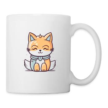 Fuchs - Kawaii Style - Tasse - Weiß - Rechts