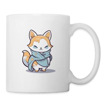 Fuchs - Kawaii Style - Tasse - Weiß - Rechts